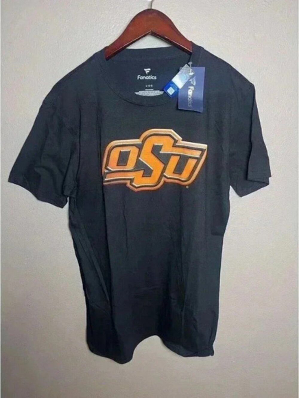 Oklahoma State Cowboys Logo T-Shirt - Black - Large - NWT